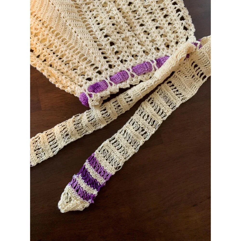 Vintage Hand Crocheted Apron